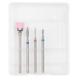 Cumpara ieftin Capete Freza Unghii Diamantate LUXORISE #24, set 4 buc