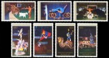 Mongolia 1986 - Seria Completă Circul Național Mongol și Arta Circului (Mongolian State Circus / Circus Arts) 7 Valori MNH -MNG1