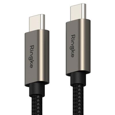 Ringke - Data Cable - Type-C to Type-C, 60W, 2m - Black foto