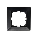 Rama pentru priza ODAK EXEN, negru, design simplu si elegant
