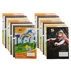 Set Caiet Studentesc A4, 48 file, 10 matematica, 10 dictando, coperta policromie, 20buc