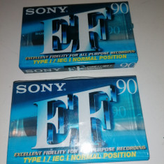 LOT 2 CASETE / CASETA AUDIO SIGILATE SONY EF 90