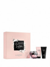 Set cadou Lancome La Nuit Tresor (Apa de parfum 50 ml + Lotiune de corp 50 ml + Gel de dus 50 ml), pentru femei foto