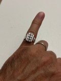INEL AUR ALB 14K + 8 Diamante = 1.5CT - VS1- Art Deco - Vintage !