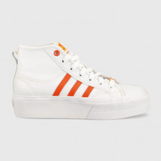 adidas Originals tenisi Nizza Platform culoarea alb