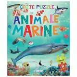 Cumpara ieftin Carte cu 6 puzzle-uri, Animale marine, Girasol