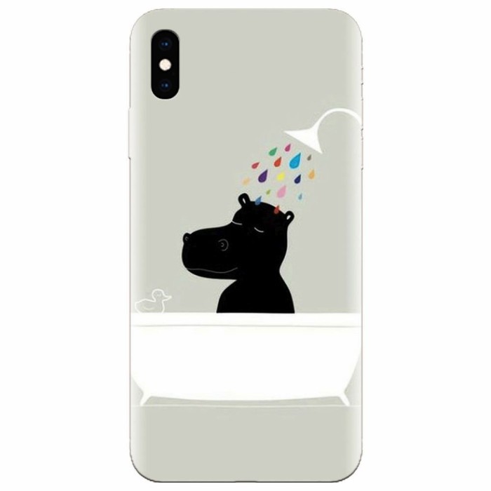 Husa silicon pentru Apple Iphone XS Max, Hippo Bath