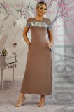 Y617-8 Rochie casual din material lejer cu buzunare laterale, M, M/L, S, S/M