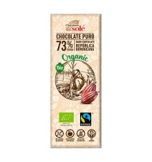 Minitableta Ciocolata Bio Neagra cu 73% Cacao Pronat 25gr foto