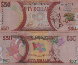 Guyana 50 Dollars Dolari 2016 Comemorativa UNC
