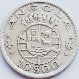 669 Angola 10 escudos 1955 km 73 argint, Africa