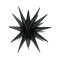 Balon din folie Stea 3D negru mat, 50 x 46 cm