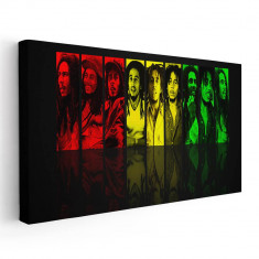 Tablou afis Bob Marley cantaret 2354 Tablou canvas pe panza CU RAMA 60x120 cm