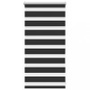 Jaluzea opaca tip zebra, 40 x 100 cm, negru