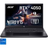 Laptop Gaming Acer Nitro V 15 ANV15-51-78ST cu procesor Intel&reg; Core&trade; i7-13620H pana la 4.9GHz, 15.6, Full-HD, IPS, 165Hz, 32GB DDR5 RAM, 1TB SSD, NVID