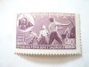 Timbru Albania 1947 Constructie Cale Ferata , val. 40g, Nestampilat