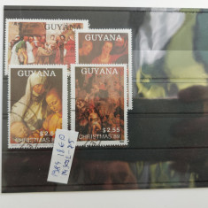 TS22 - Timbre serie Guyana 1984- Arta Religioasa