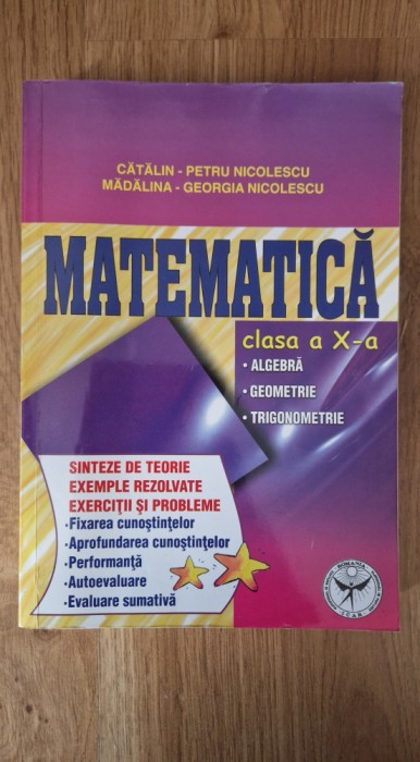 MATEMATICA CLASA A X-A - Catalin Petru Nicolescu
