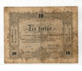 Ungaria 1848 - 10 forint, circulata