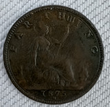 Moneda Regatul Unit - 1 Farthing 1875 - Heaton