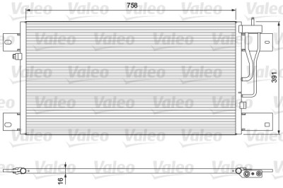 VALEO 815064 NEW PART Condensator, climatizare foto