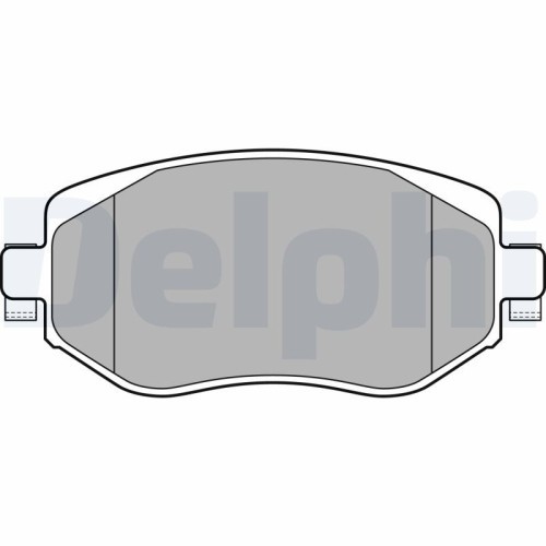 Set placute frana fata DELPHI, Renault Megane Grand Coupe IV Sedan, 10.2016-, Megane IV Grandtour, 04.2016-, Megane IV Liftback, 11.2015-, Megane IV