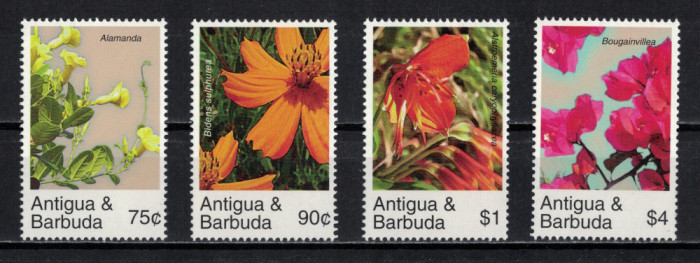 ANTIGUA &amp; BARBUDA 2007 - Flori / serie completa MNH