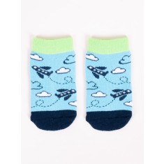 Sosete flausate pentru baietei - Modele diverse (Marime Disponibila: 3-6 luni