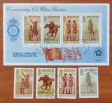 Teritorii Britanice-Insula MAN--1976-''BICENTENARUL-USA'' :Colita+seria-stamp.-Vezi-Scan