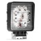 Lampa lucru LED 27W 6000K, Spot lumina, 12V-60V, IP67, aluminiu, omologare E9, 106 x 106 x 32 mm
