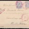 ROMANIA 1893 REGELE CAROL I CIFRA PLIC FRANCAT 25B+25B CIRCULAT BUCURESTI-VIENA