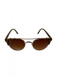 Ochelari de soare dama, Animal print, Metal, Maro, Oem