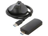 Card rețea WiFi USB LOGILINK, mufă USB A neagră, extensie PC