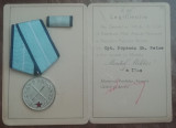 M1 DB - Decoratie cu brevet - Medalia Meritul militar - clasa II-a - RPR