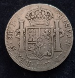 8 REALES 1819-MONEDA DIN ARGINT-MEXIC -COLONIE SPANIOLA