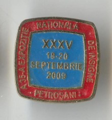 Insigna a 35a Expozitie Nationala de Insigne 2009 foto