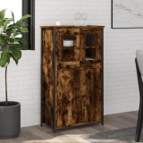 vidaXL Dulap &icirc;nalt, stejar fumuriu, 62x32x106,5 cm, lemn prelucrat