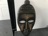 Deosebita masca africana veche,lucrata manual,stare perfecta,de colecție/decor.