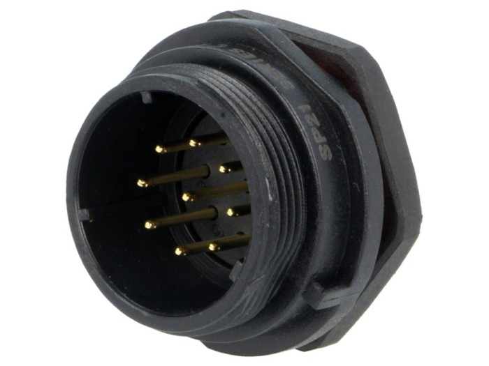 Conector soclu tată 9 pini IP68 5A