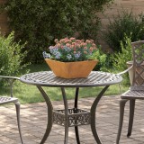 vidaXL Ghiveci pentru Grădină - 35x35x15 cm din Oțel Rezistent la Intemperii