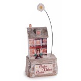 Cumpara ieftin Casuta decorativa lemn multicolor cm 9,5 x 6 x 22 H