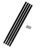 Gossi tub de prelungire pentru foraj la sol 4 x 1 m, tub de conexiune, otel