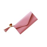 Portofel Damă Lung Roz Piele PU, Carduri, Compartimente Multiple, Design Minimalist