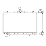 Radiator racire Mitsubishi Grandis (Naow), 06.2003-2011, Motorizare 2, 4 121kw Benzina, tip climatizare Cu/fara AC, cutie Manuala, dimensiune 728x425