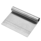 Racleta Aluat Inox Gradata Bucatarie 15x11cm Multifunctionala Cutit Aluat Profesional