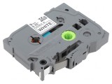 Bandă Albă 9mm x 8m cu Text Negru TZE-FX221