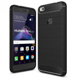 Husa Silicon TPU Carbon Huawei P8 Lite (2017) Neagra