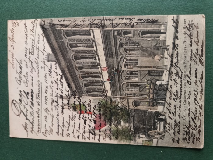 carte postala corespondenta Paris -Franta -Romania , anul 1905,stare buna