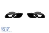 Capace de evacuare negre tip E63 potrivite pentru Mercedes E-Class W213, S213 2017-2022, stanga si dreapta Performance AutoTuning