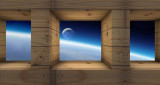 Autocolant Fereastra spre univers, 270 x 200 cm